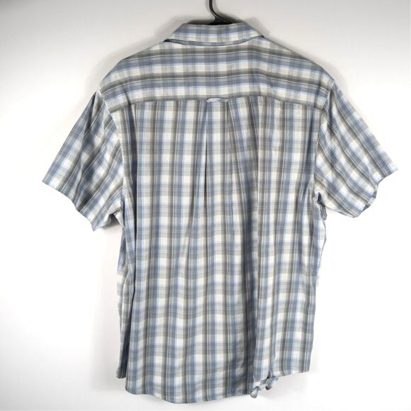 Original Penguin XL Short Sleeve Button Up Mens Classic Fit Plaid Shirt - Picture 4 of 4